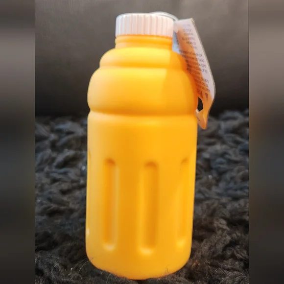 Orange Juice Bottle Squishy Squeak Dog Toy - Picture 4 of 4